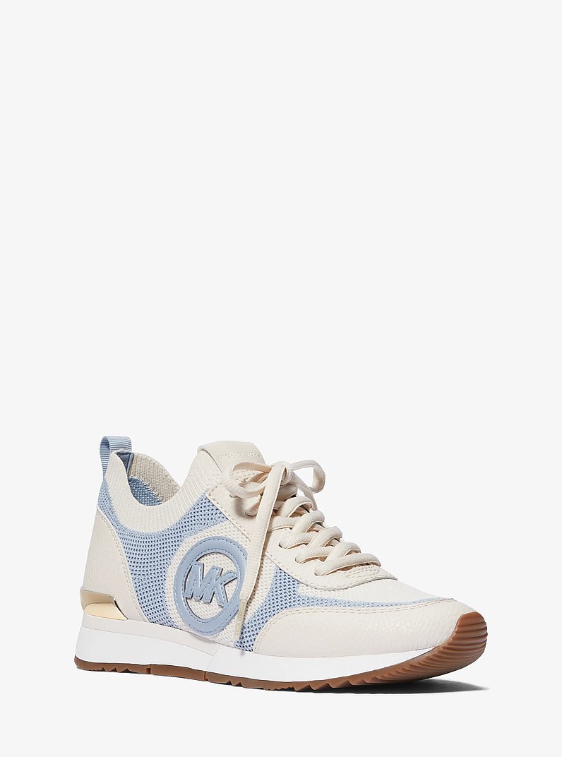 Jenkins Stretch Knit Trainer in PALE BLUE | Michael Kors