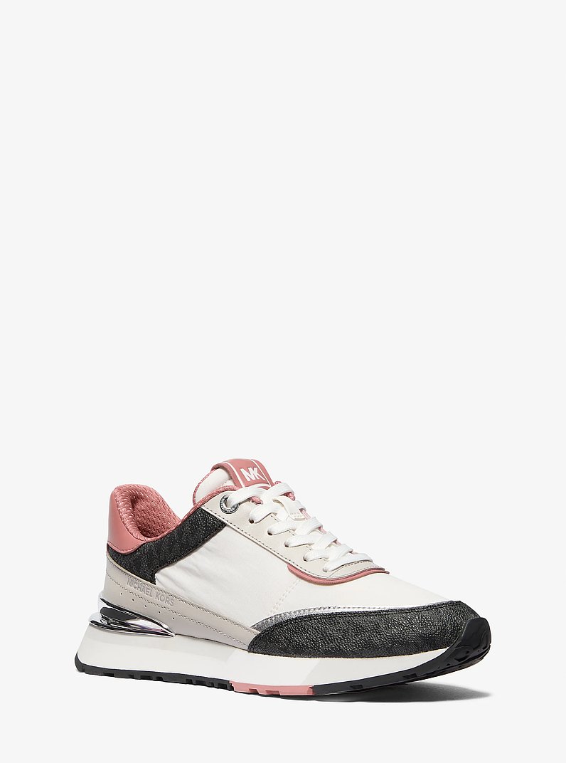 Nova Mixed-Media Trainer in ROSE | Michael Kors