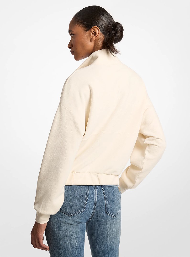 Knit Quarter-Zip Sweater in HUESO | Michael Kors