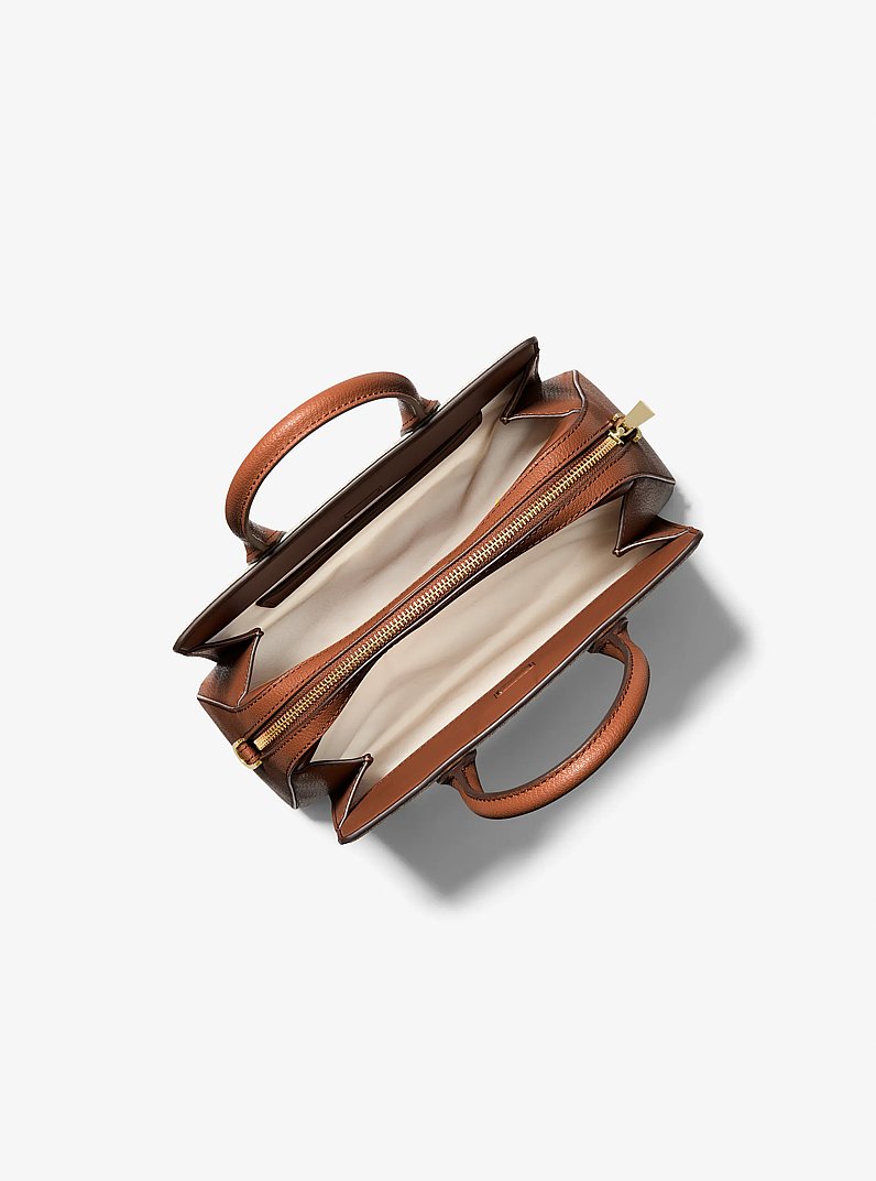 Henkeltasche Laila Small aus gekrispeltem Leder in LUGGAGE | Michael Kors