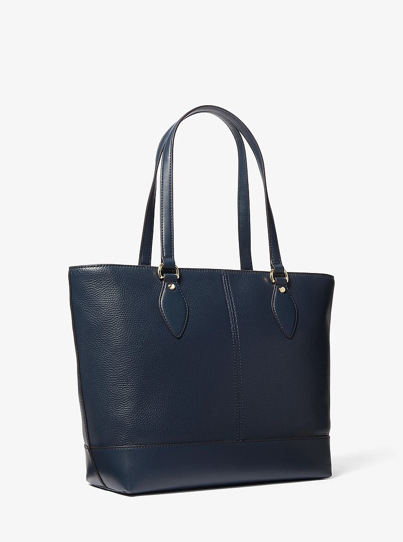 Beth Large Pebbled Leather Tote Bag