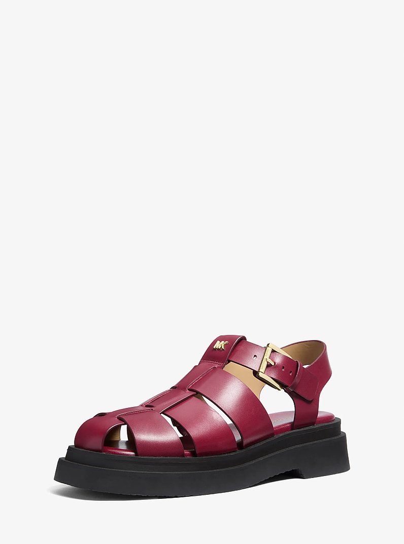 Indy Fisherman Leather Sandal in MULBERRY | Michael Kors
