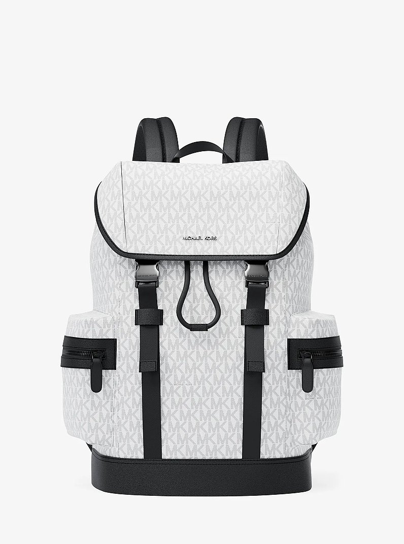 Cooper Logo Backpack in BRIGHT WHT | Michael Kors