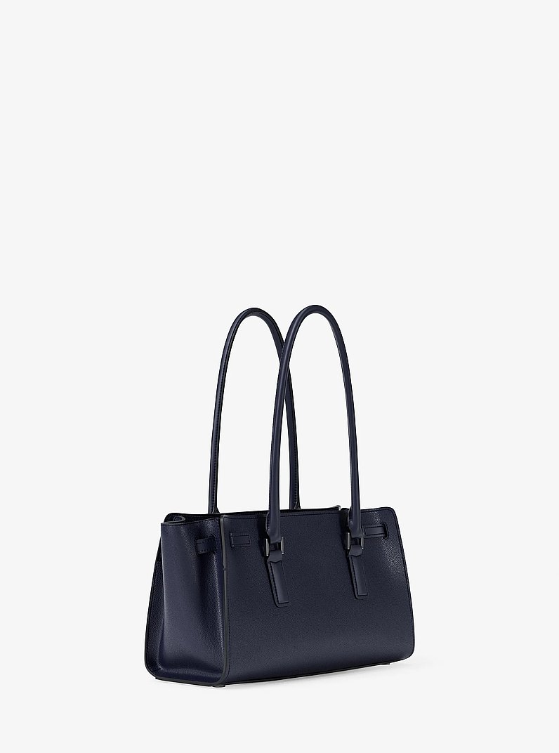 Bolso satchel Hamilton Moderne peque&ntilde;o de piel in VESTIDO AZUL | Michael Kors