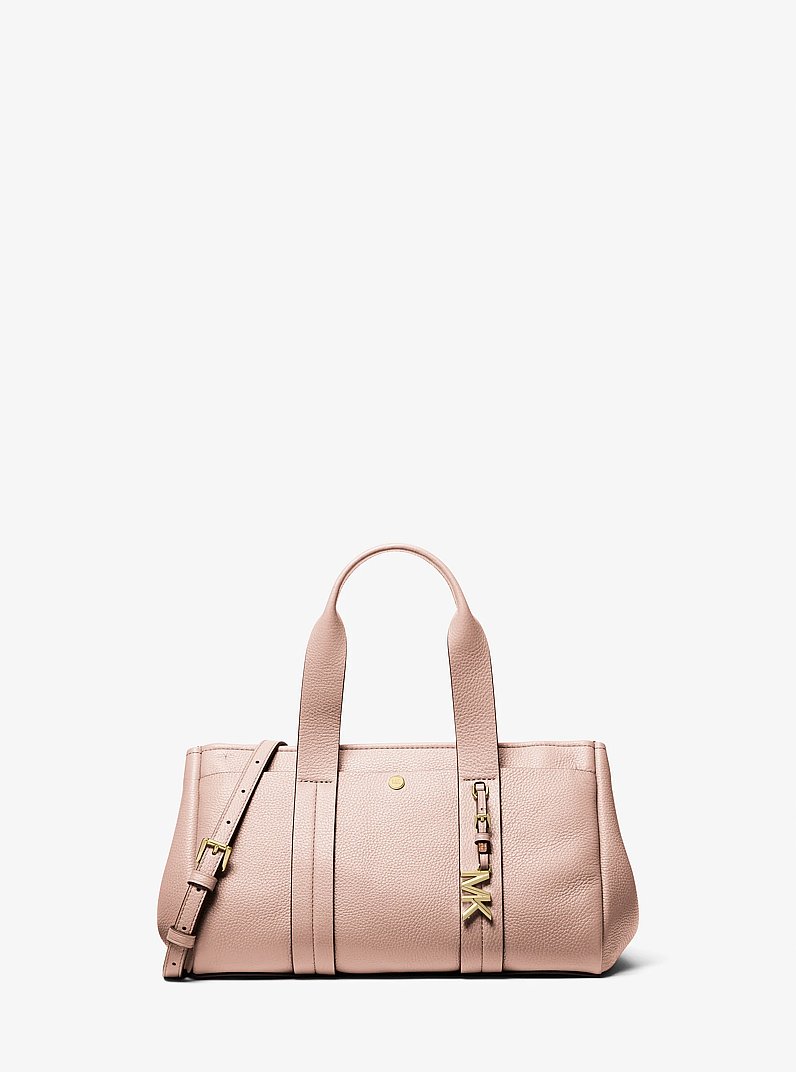 Romee Small Pebbled Leather Satchel in SOFT PINK | Michael Kors