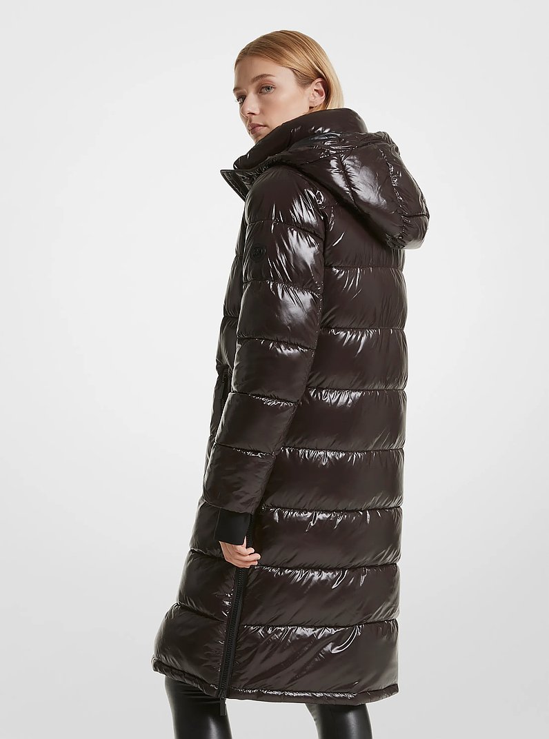 Manteau bouffant matelass&eacute; en nylon