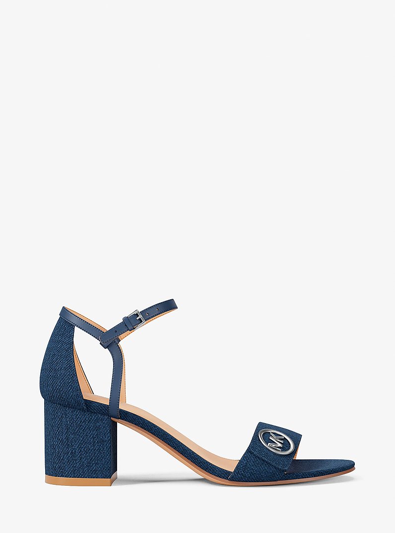 Sandale Hannah aus Denim mit Blockabsatz in [3778] | Michael Kors