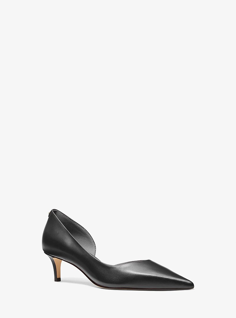 Elyse Leather Pump in BLACK | Michael Kors