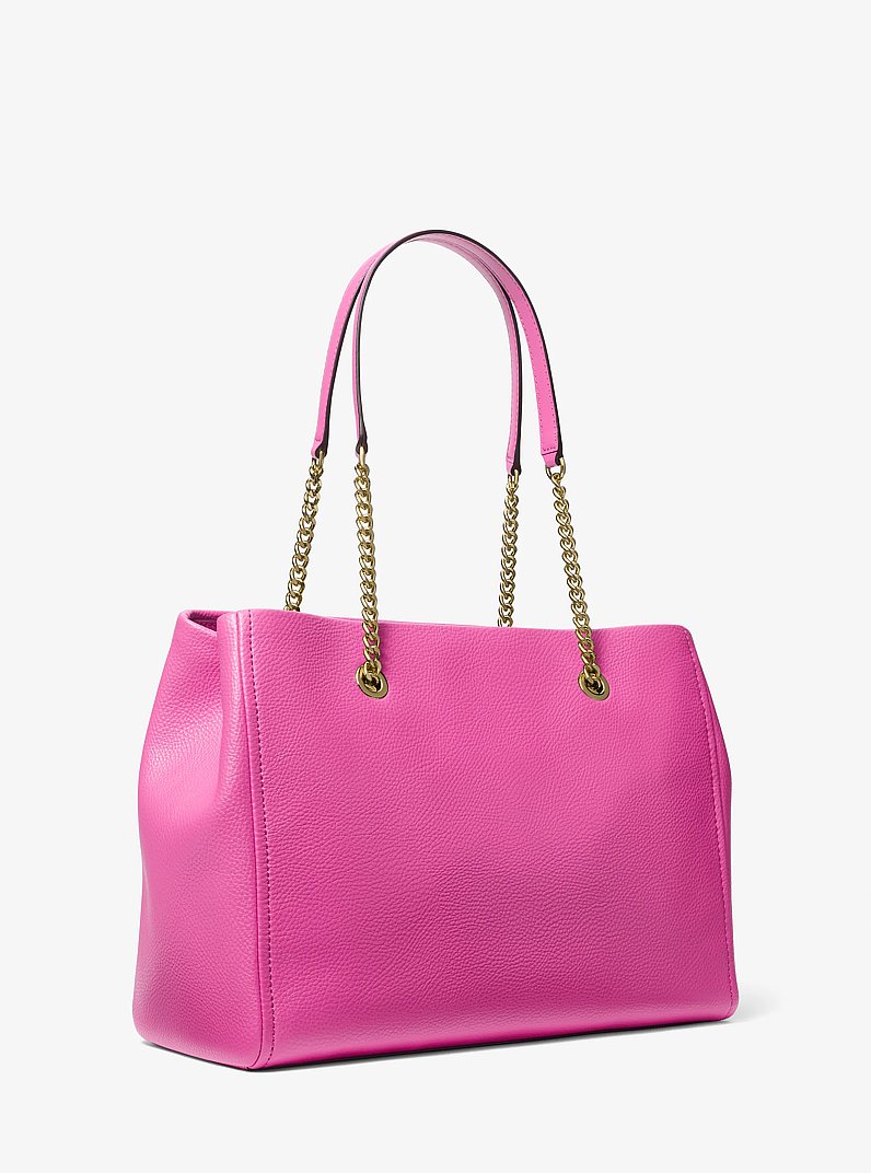 Jet Set Large Chain Tote Bag in CERISE | Michael Kors