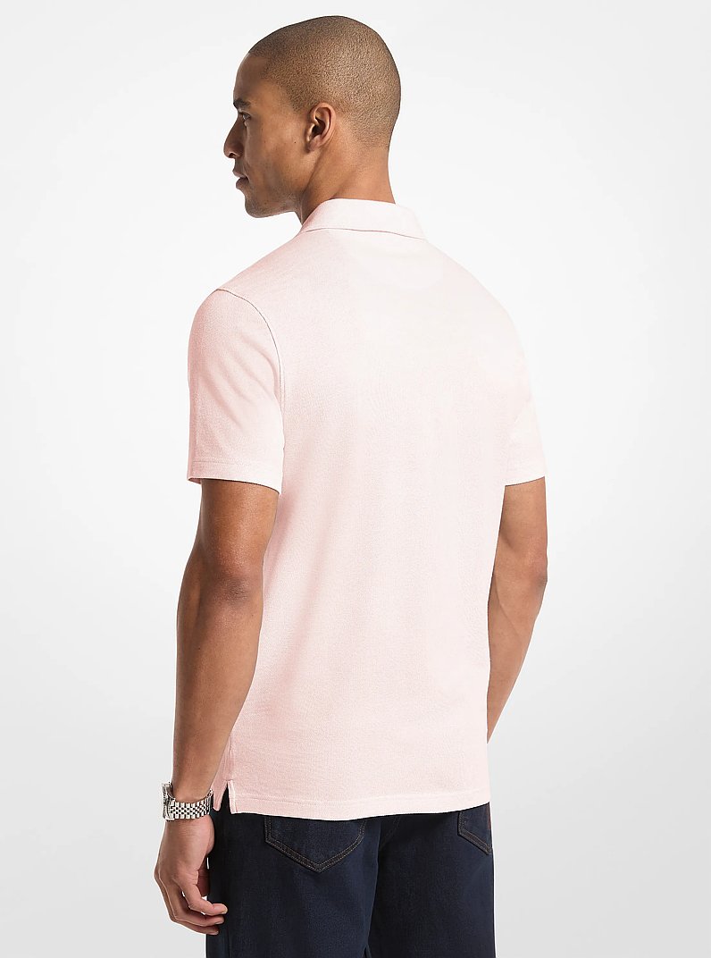 Pima Cotton Piqu&eacute; Polo Shirt in POWDER BLUSH | Michael Kors