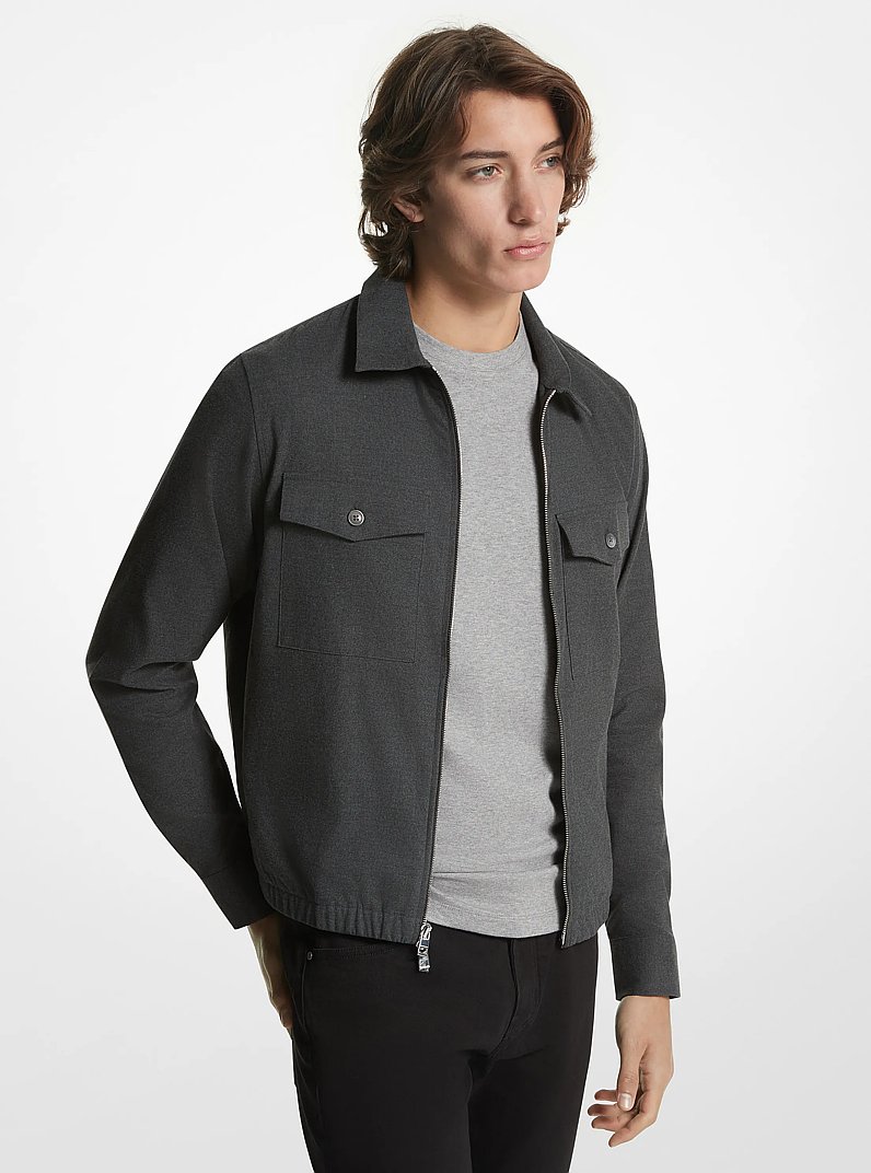 Jacke aus Stretch-Baumwolle