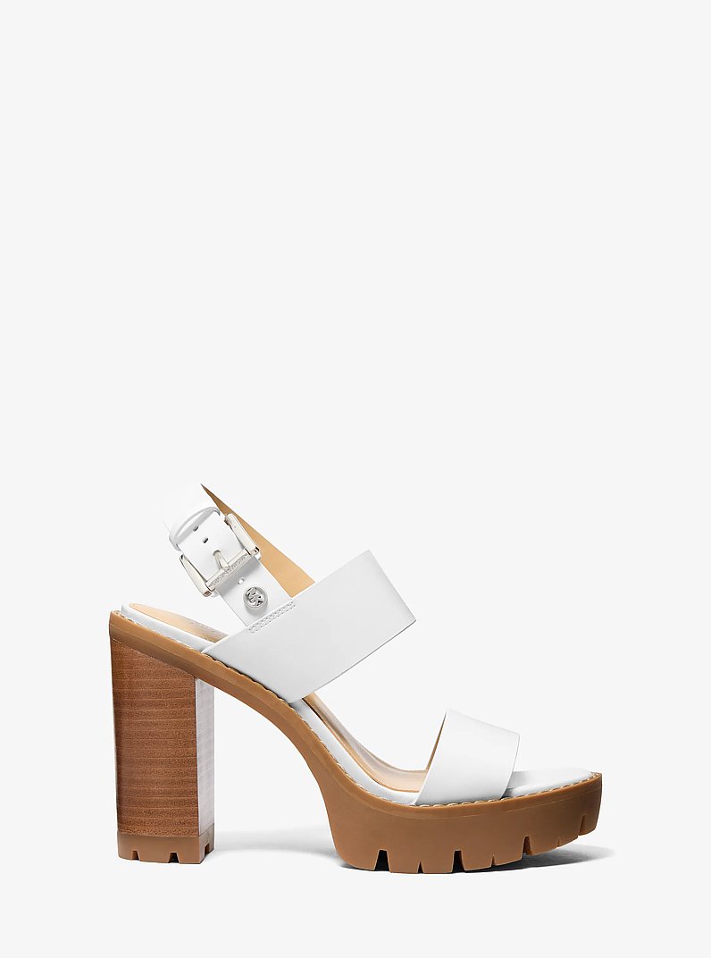 Holland Platform Sandal in OPTIC WHITE | Michael Kors