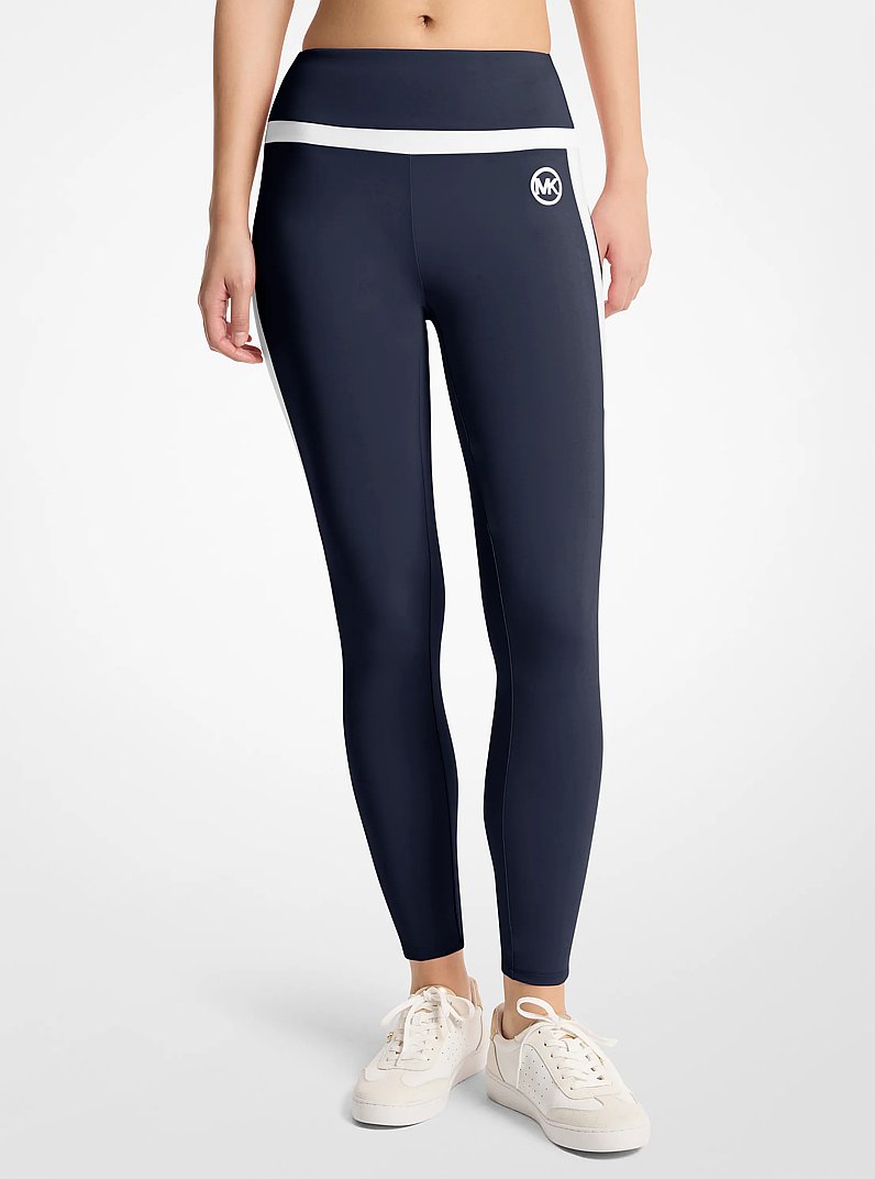 Legging en tricot extensible &agrave; taille haute in MIDNIGHTBLUE | Michael Kors