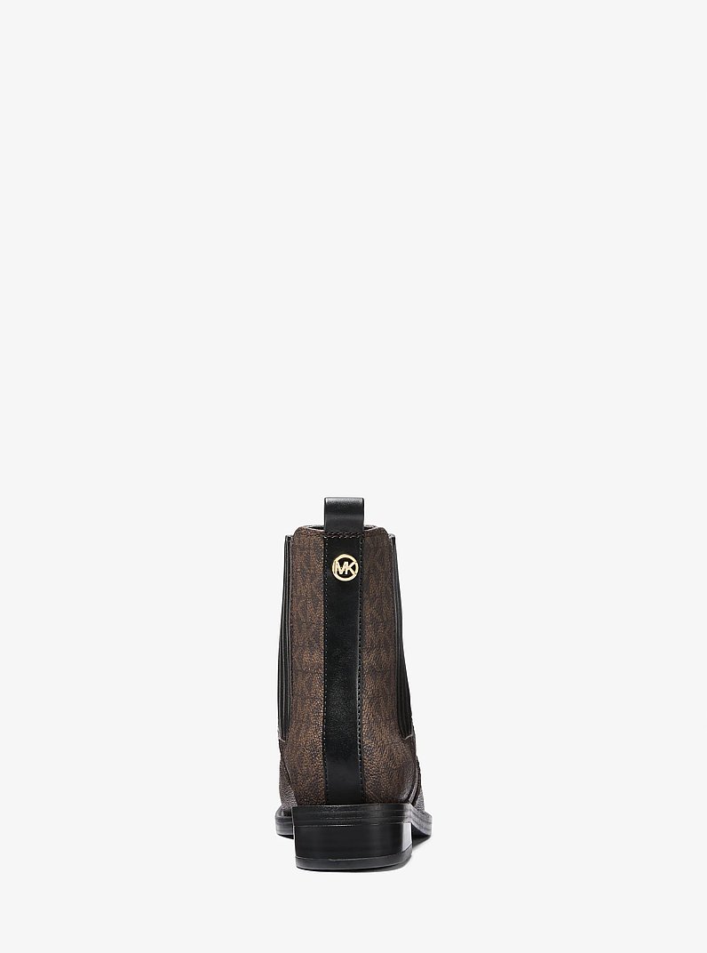 Ella Signature Logo Chelsea Boot in BROWN | Michael Kors