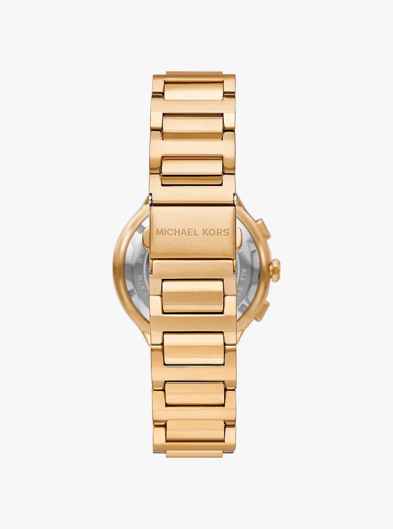 Oversized Gramercy Gold-Tone Watch in GOLD | Michael Kors