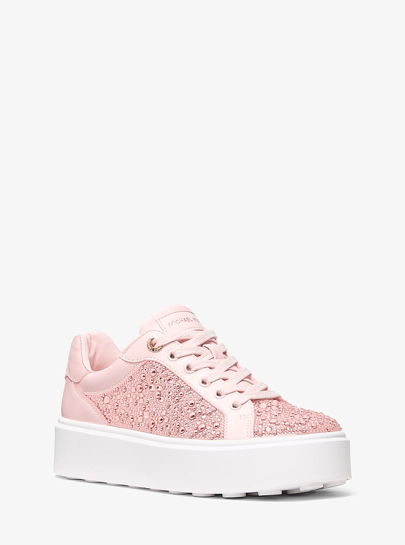 Romey Embellished Platform Sneaker in POWDER BLUSH | Michael Kors