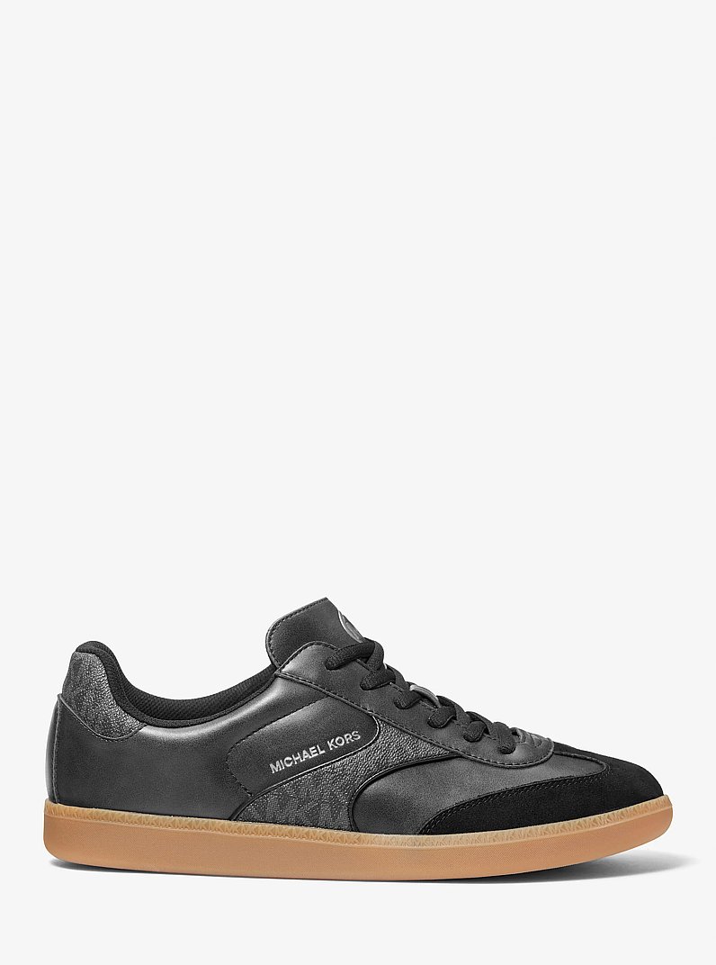 Benny Mixed-Media Sneaker in BLACK | Michael Kors