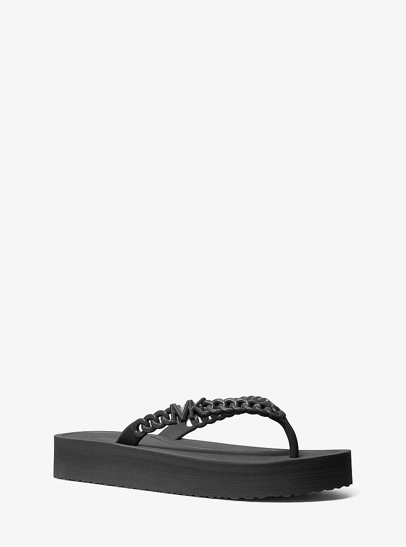 Zaza Platform Flip Flop in BLACK | Michael Kors