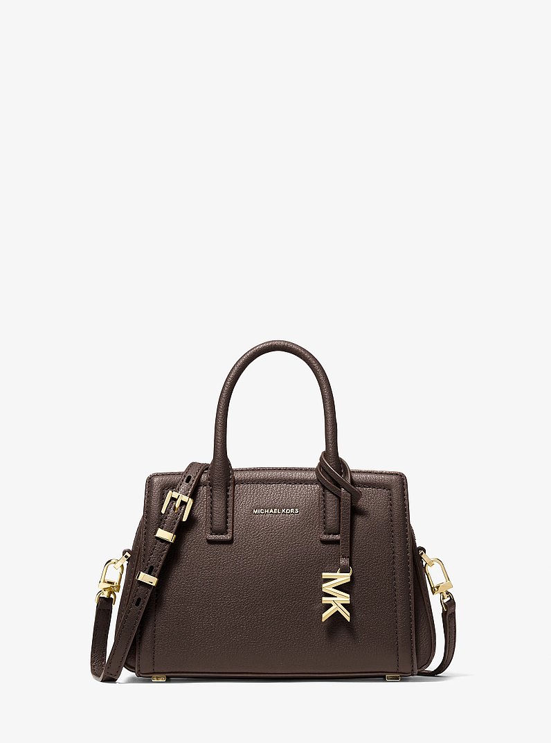 Umh&auml;ngetasche Laila Extra-Small aus Leder in SCHOKOLADE | Michael Kors