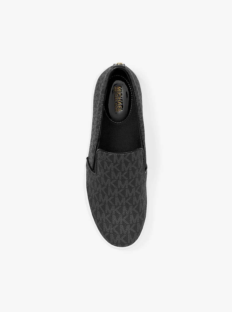 Keaton Logo Slip-On Sneaker in BLACK | Michael Kors