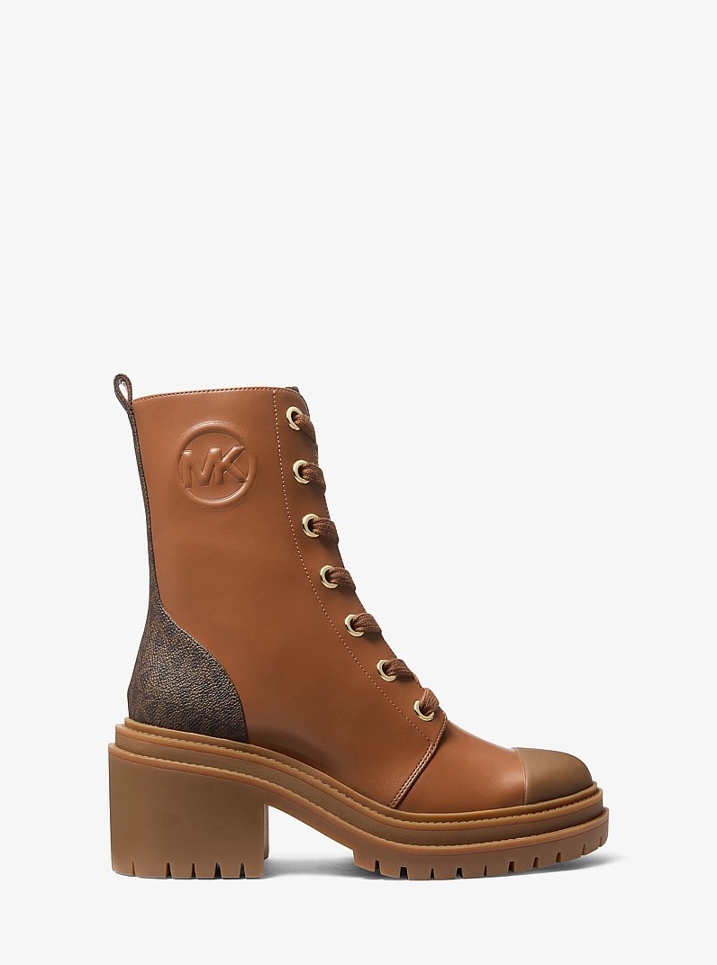 Botte Hanley avec bande &agrave; logo Signature in LUGGAGE | Michael Kors