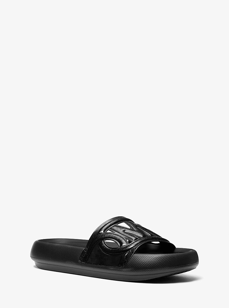 Sandale &agrave; enfiler Splash en cuir in NOIR | Michael Kors