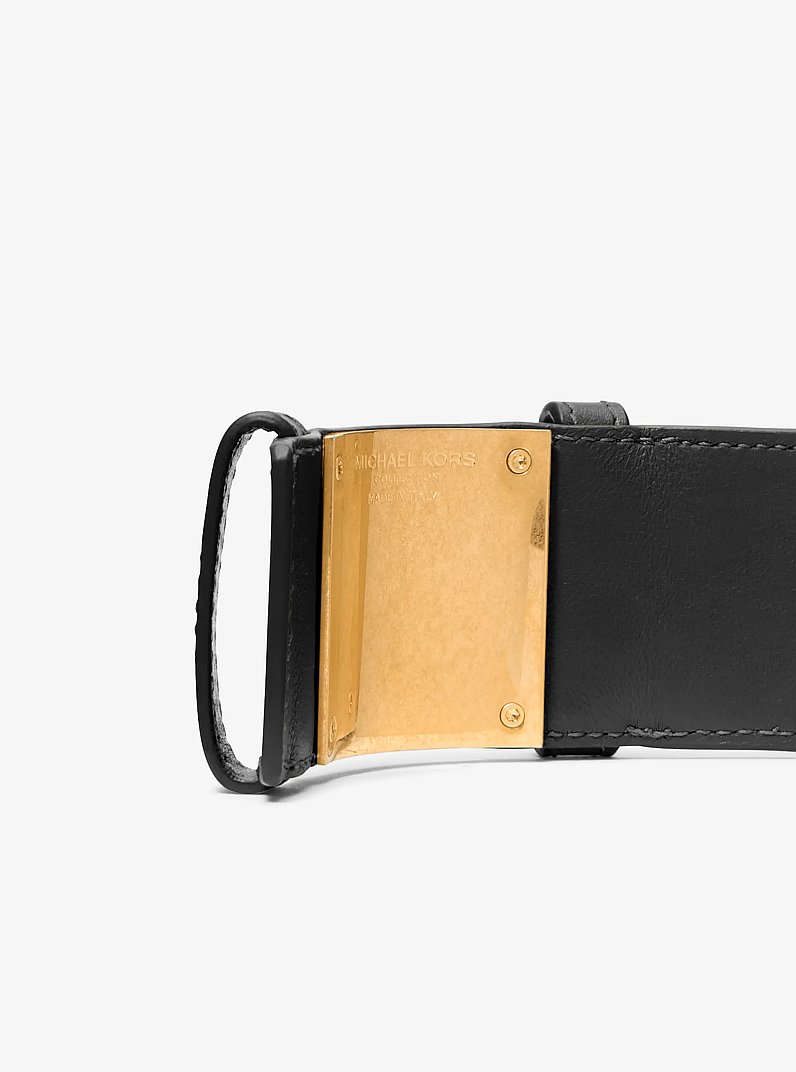 Leather Cuff in BLACK | Michael Kors
