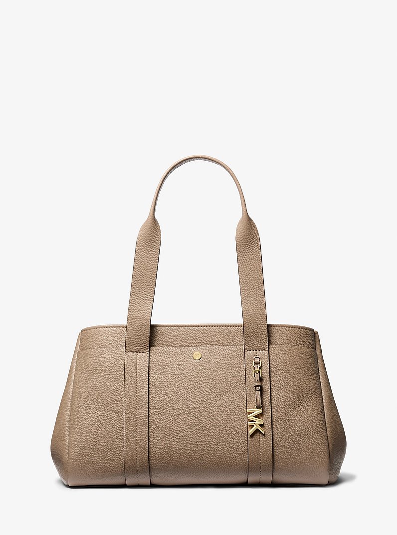Romee Large Pebbled Leather Tote Bag in BIRCH | Michael Kors