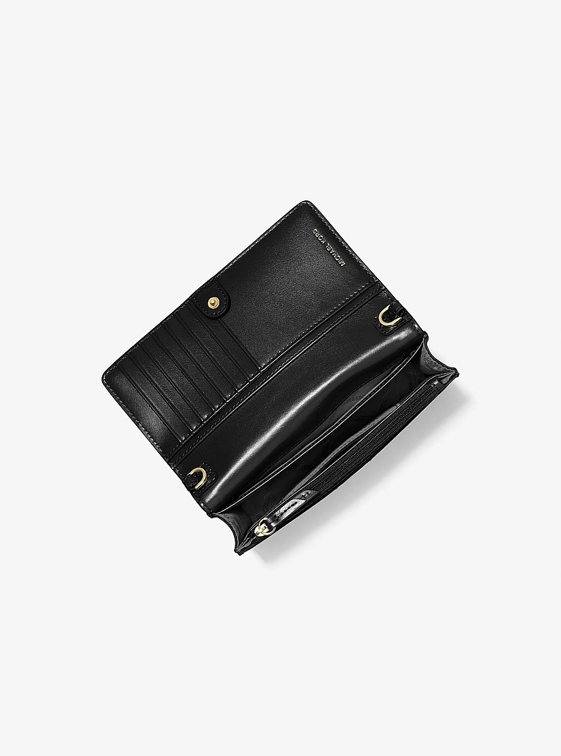 Jet Set Small Nylon Gabardine Smartphone Crossbody Bag in BLACK | Michael Kors