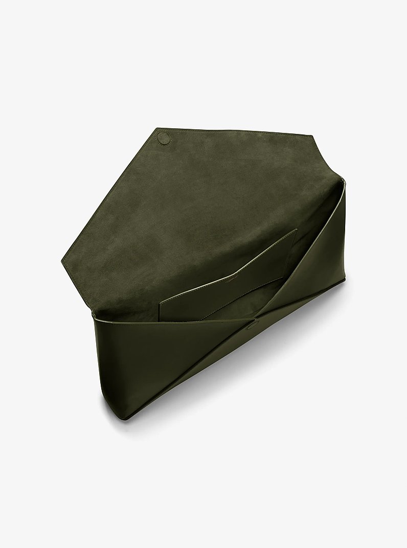 Jeanne Medium  Leather Envelope Clutch
