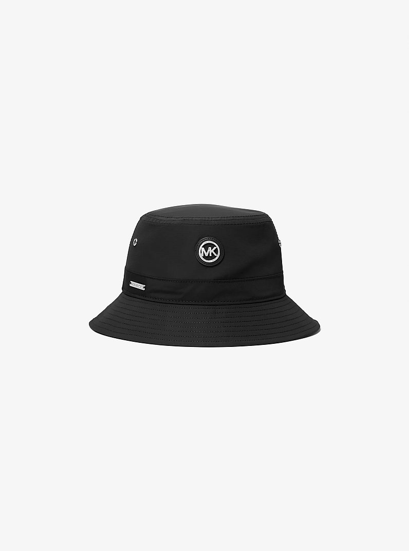 Logo Woven Bucket Hat in BLACK | Michael Kors