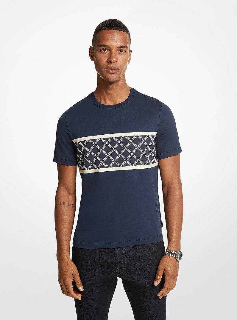 Empire Logo Print Cotton T-Shirt