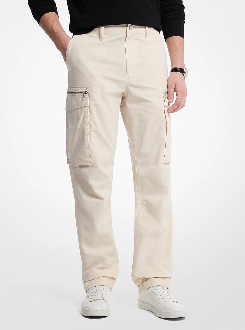 Cargohose aus Baumwoll-Popeline mit Stretch in [3466] | Michael Kors
