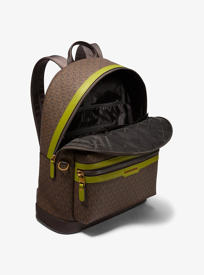 Hudson Signature Logo Backpack in MEADOW GREEN - Sale | Michael