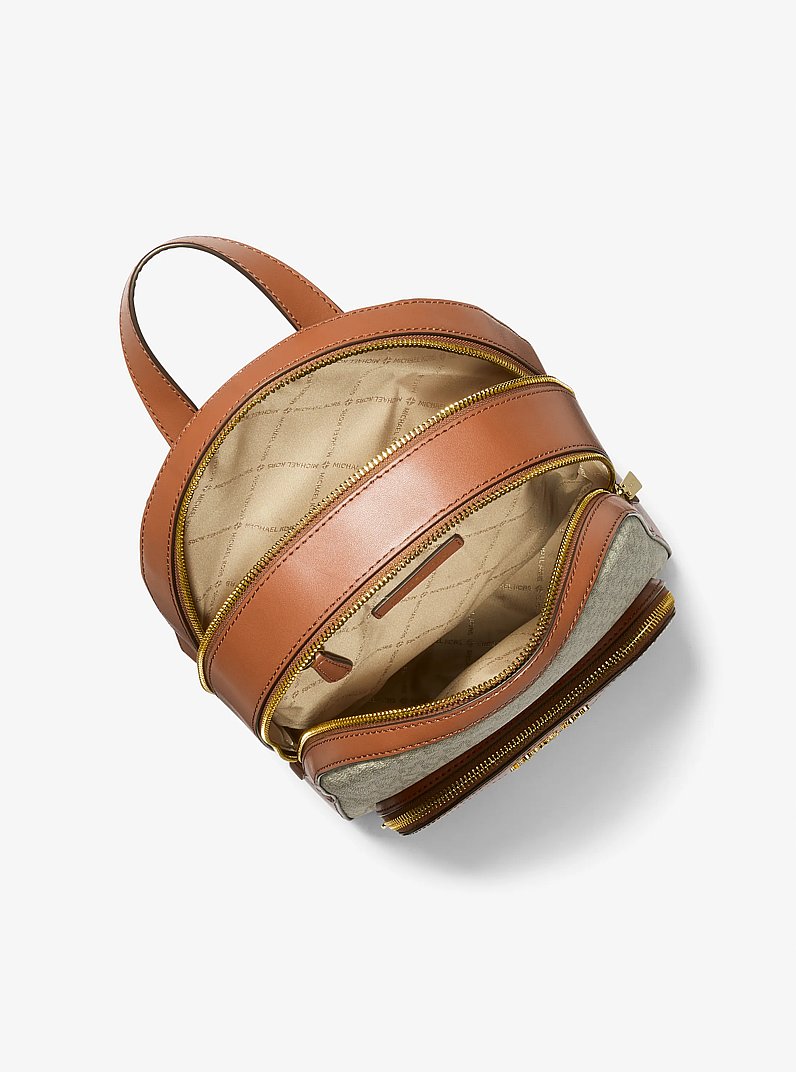 Jaycee Medium Logo Backpack in VANILLA | Michael Kors