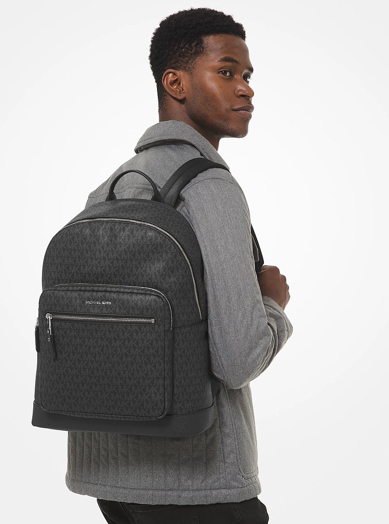 Hudson Logo Backpack in BLACK | Michael Kors