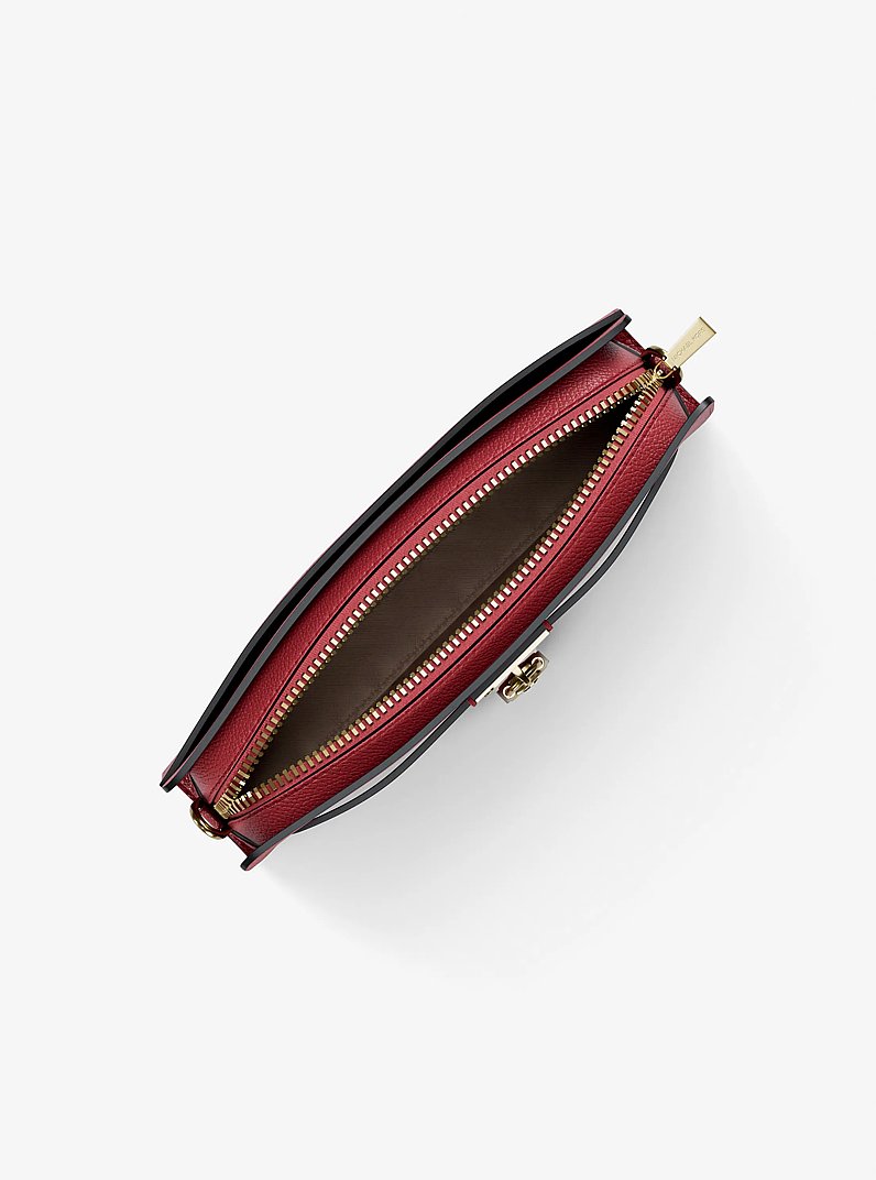 Wandelbare Umh&auml;ngetasche Hamilton Moderne Extra-Small mit Signature-Logomuster in LT BRY SBT | Michael Kors