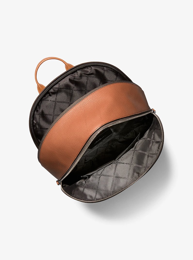 Zaino Commuter Hudson in pelle in CUOIO | Michael Kors