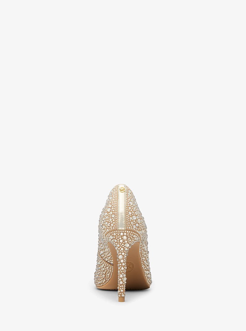 Alina Flex Embellished Pump in PALE GOLD | Michael Kors