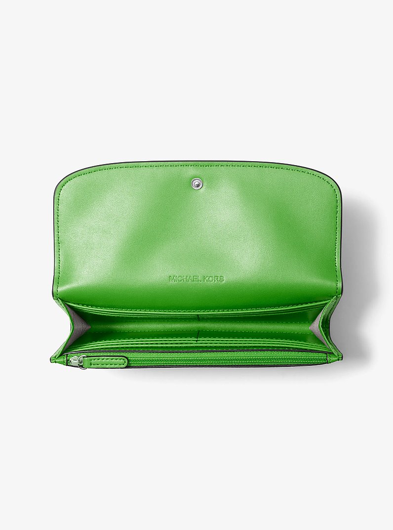 Hamilton Large Leather Continental Wallet in JUNGLE - Sale