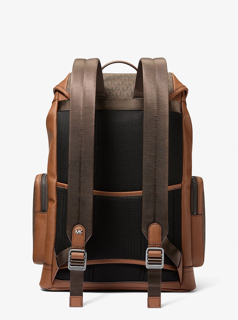 Jet Set Signature Logo Backpack in BROWN/LUGGAGE | Michael Kors