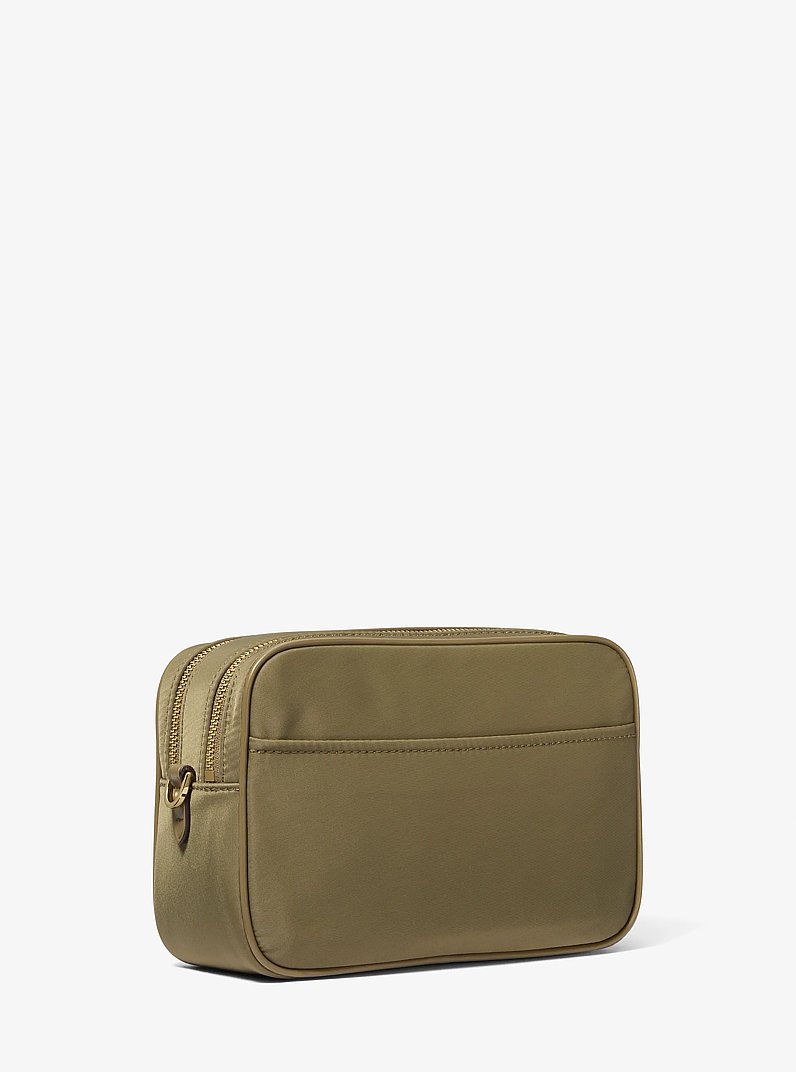 Bryant Medium Nylon Camera Crossbody Bag in SAFARI GREEN | Michael Kors