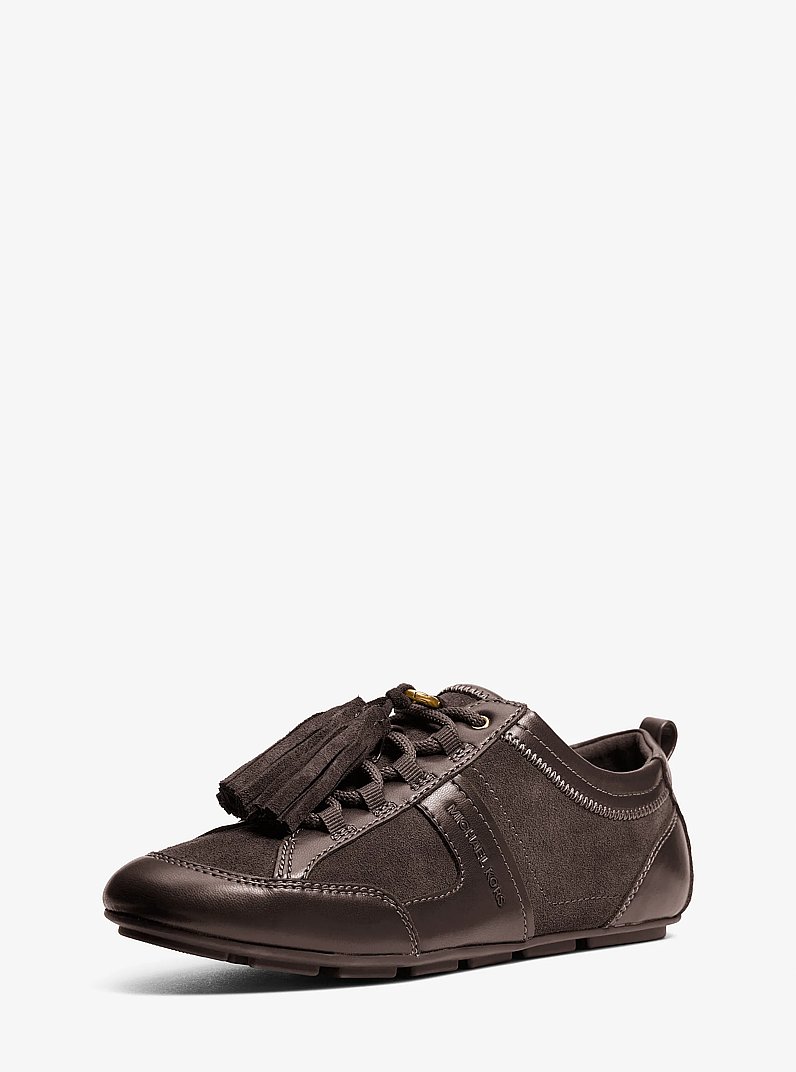 Sneaker Keely aus Wildleder mit Quasten in SCHOKOLADE | Michael Kors