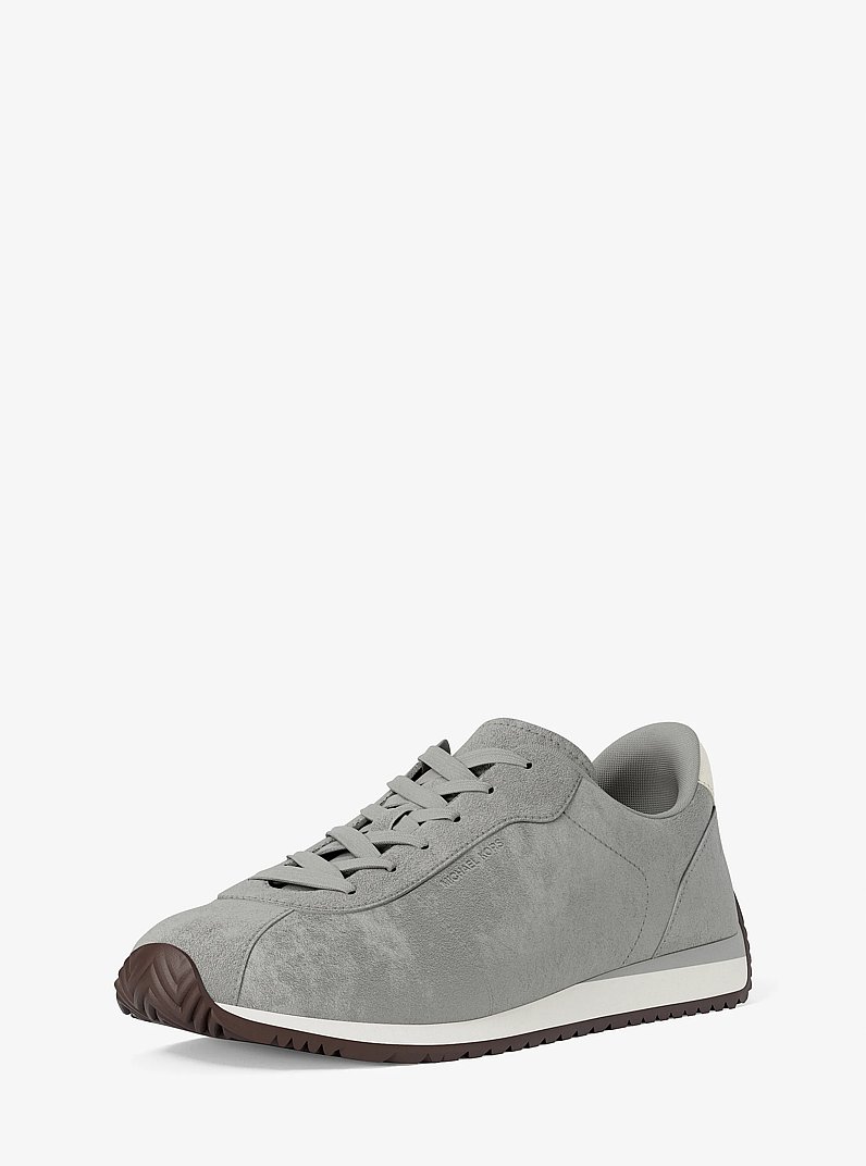 Rhodes Suede Trainer in QUARRY GREY | Michael Kors