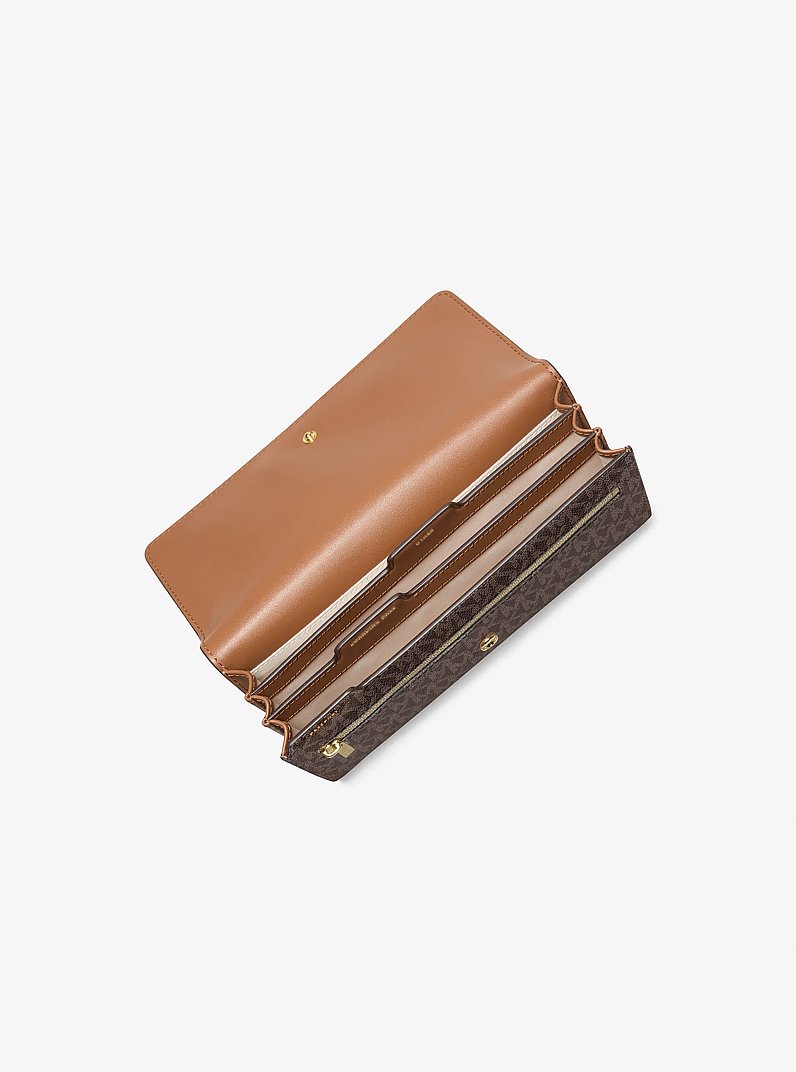 Jet Set Signature Logo Travel Organizer in BRN/ACORN | Michael Kors