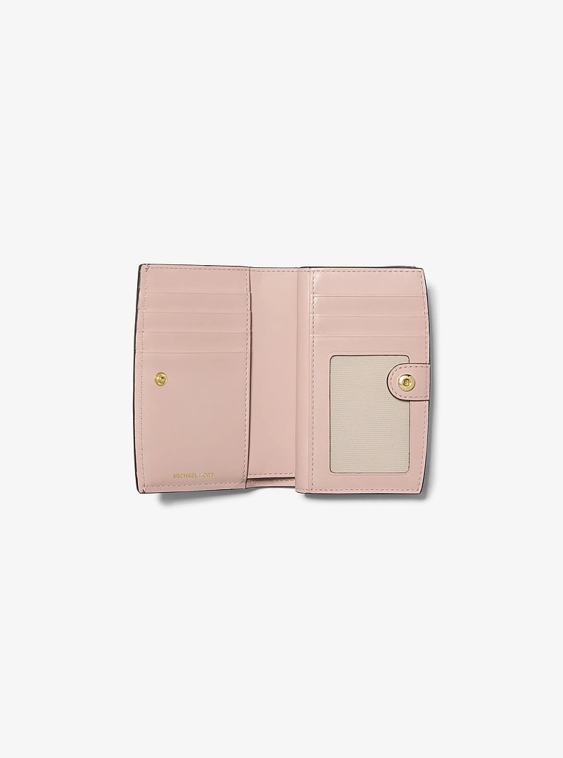 Bryant Medium Pebbled Leather Wallet in SOFT PINK | Michael Kors