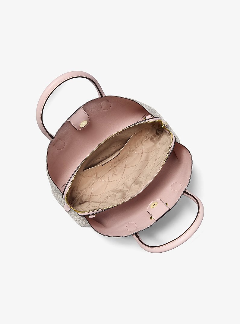 Sacoche Maya de taille moyenne &agrave; logo Signature in ROSE POUDR&Eacute; MULTI | Michael Kors