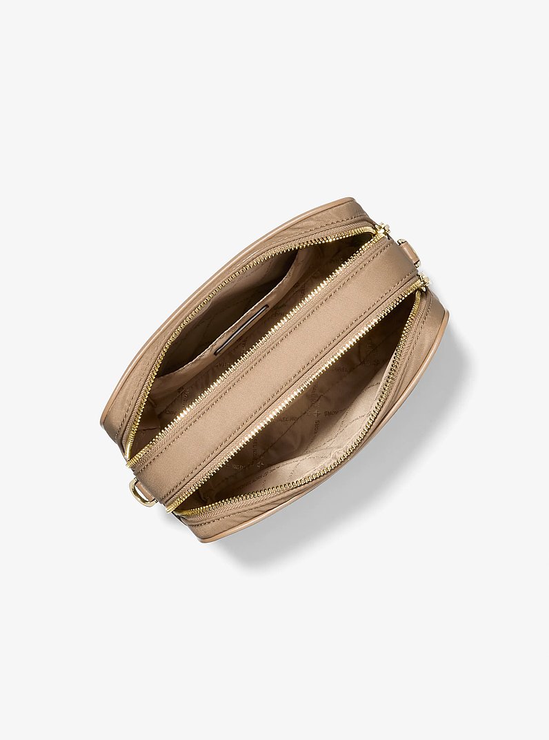 Bryant Medium Nylon Camera Crossbody Bag in HUSK | Michael Kors