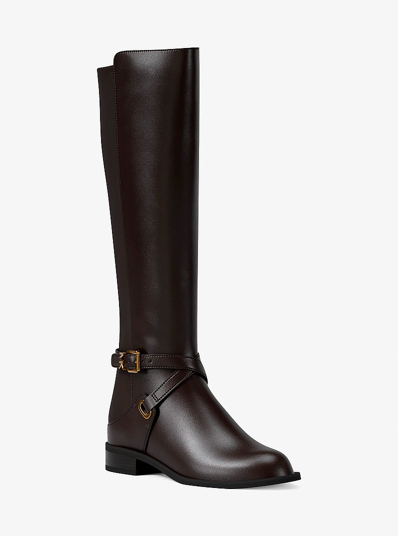 Rachel Leather Boot in CHOCOLATE | Michael Kors