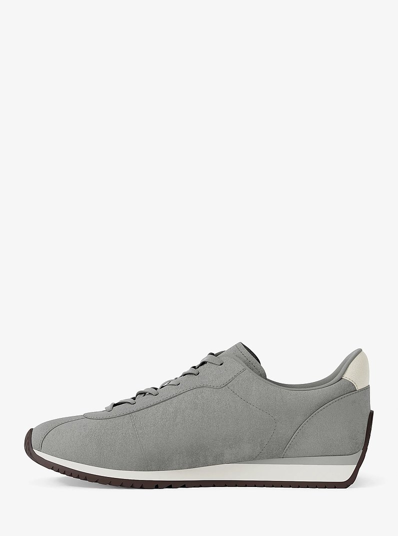 Rhodes Suede Trainer in QUARRY GREY | Michael Kors